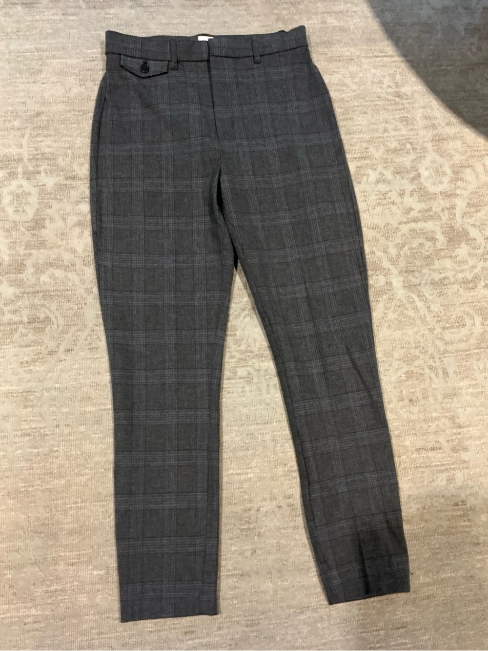 GAP Women’s Charcoal Plaid Dress Pants